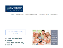 Tablet Screenshot of elevationphysicians.com